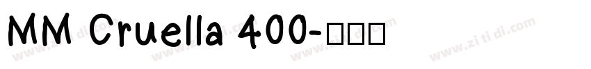 MM Cruella 400字体转换